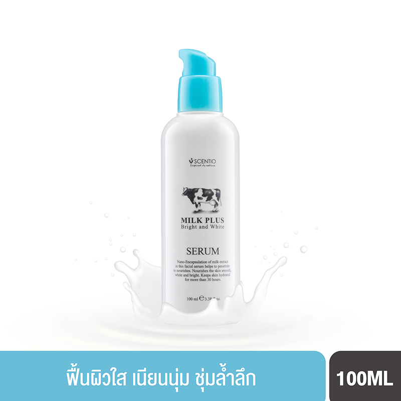 SCENTIO MILK PLUS BRIGHT AND SMOOTH SERUM (100 ML) เซนทิโอ มิลค์ พลัส ไบร์ท แอนด์ สมูท เซรั่ม-0