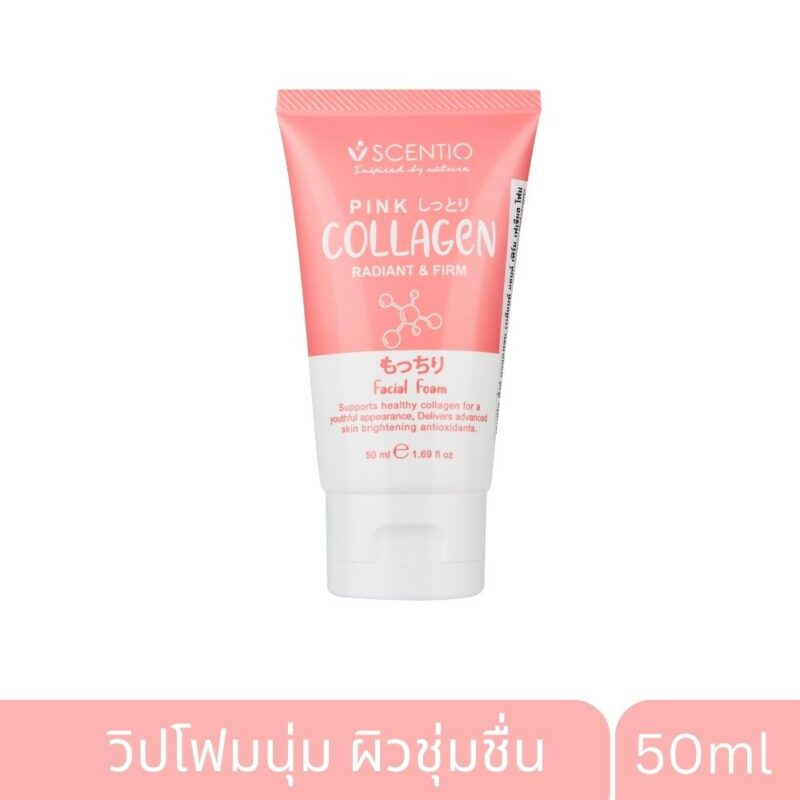 SCENTIO PINK COLLAGEN RADIANT & FIRM FACIAL FOAM 50 ML.-0