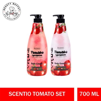SCENTIO TOMATO LYCOPENE & NANO MULTI VITAMIN BODY ESSENCE & BATH CREAM-0
