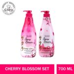 SCENTIO CHERRY BLOSSOM LIGHTENING&SMOOTH BODY LOTION & BATH CREAM-0